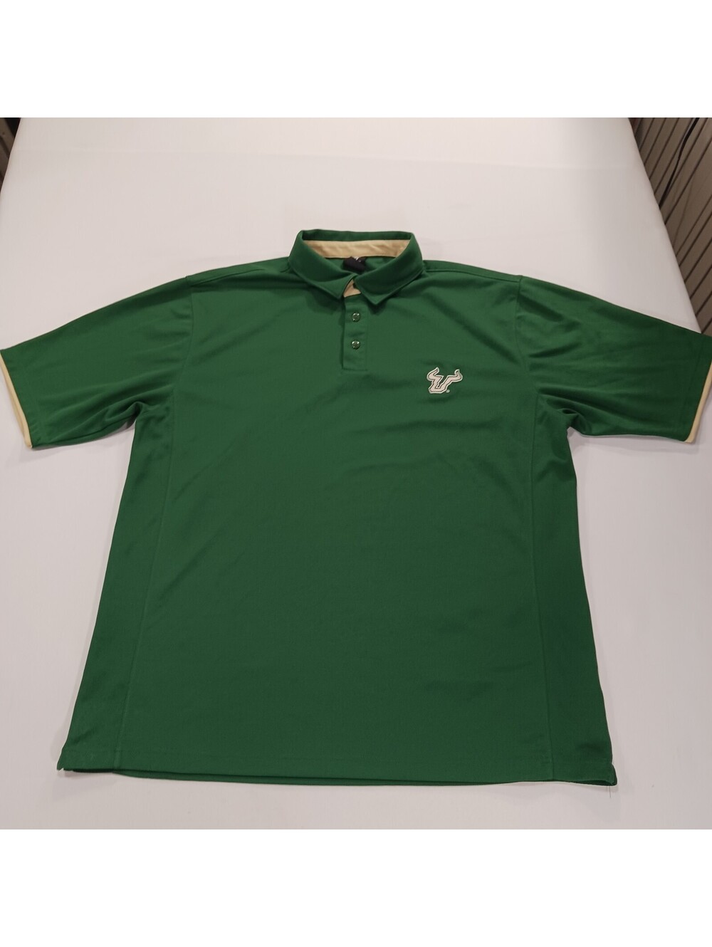 Sports Specialties South Florida Bulls Logo Men's Green Polo Golf Shirt Size XL